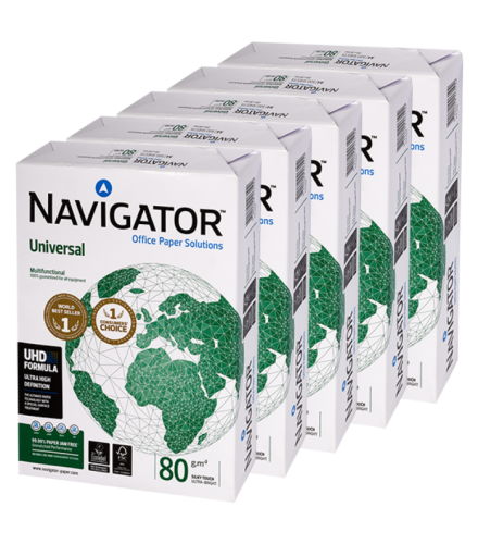 Papier xero A4 NAVIGATOR UNIVERSAL klasa A+ premium karton 5ryz
