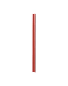 Listwa zaciskowa, wsuwana, A4, grzbiet 3mm, do 30 kartek, 100 sztuk, Czerwony