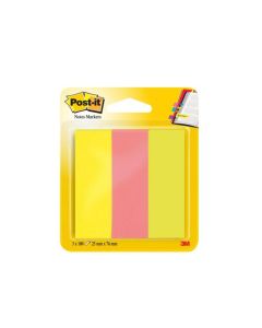 Znaczniki Post it (671/3) papier, 26x76mm, 3x100 kart, mix kolorów