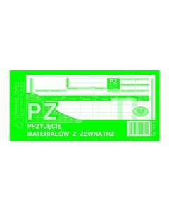 352-8 PZ przyjęcie materiałów z zewnątrz 1/3A4 80 kartek MICHALCZYK