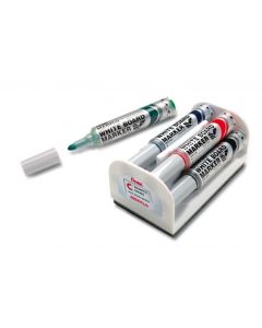 Marker suchościeralny 4szt z gąbką i magnesem MWL5M-4N PENTEL MAXIFLO (z tłoczkiem)