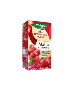 Herbata HERBAPOL MALINA Z ŻURAWINĄ czarna 20t