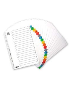 Przekładki kartonowe MYLAR A4, alfabetyczne A-Z kolorowe karty OXFORD 100204595