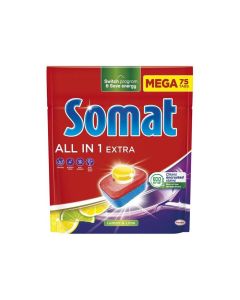 SOMAT Tabletki do zmywarki MEGA 75 szt. All in one Extra  Lemon 09282