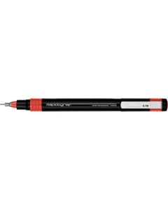 Rapitograf, Pisak Kreślarski Super Professional grubość 0.18mm (czerwony)  RYSTOR