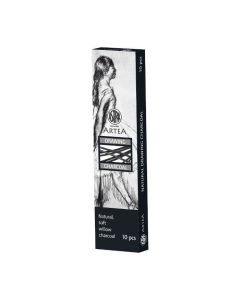 Węgiel naturalny rysunkowy Astra Artea 10 sztuk 3-6 mm