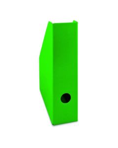Gazetownik, kartonowy pojemnik na czasopisma i dokumenty A4, 7 cm zielony