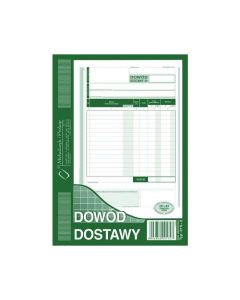 Druk akcydensowy, DOWÓD DOSTAWY A5, wielokopia 315-3
