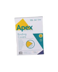 APEX okładki do bindowania PVC (przezroczyste) A4 op. 100szt. 6500001 FELLOWES