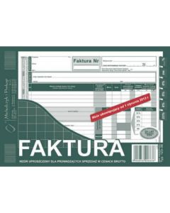 123-3E Faktura VAT A5 brutto uproszczona (poziom) MICHALCZYK i PROKOP