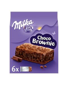 Ciastka MILKA CHOCO BROWNIE z czekoladą i kawałkami czekolady mlecznej 6 szt, 150g