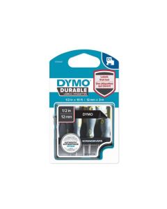 Taśma DYMO D1 Durable - 12 mm x 3 M - biały/czarny 1978365 do drukarek etykiet