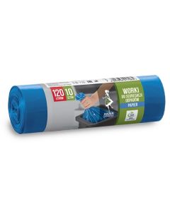 Worki do segregacji odpadów ANNA ZARADNA, papier, 120 l, 10szt, niebieskie, niebieski