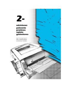 Przelew druk, Polecenie przelewu wpłata gotówkowa 2-ODC. (100ark.) A4 F-110-2