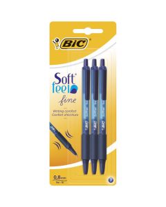 Długopis BIC Soft Feel niebieski Blister 3szt, 893221