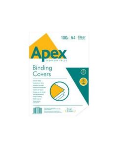 APEX okładki do bindowania PVC (przezroczyste) A4 op. 100szt. 6500501 FELLOWES
