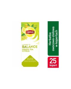 Herbata LIPTON BALANCE Green Tea Citrus (25 kopert fol.)