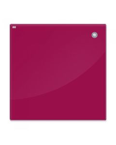Tablica szklana magnetyczna 45x45cm czerwona 2X3 TSZ4545 R