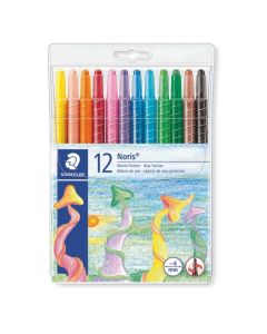 Twistery woskowe Noris Club, 12 kol. w etui, Staedtler