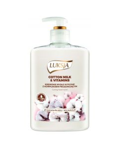 LUKSJA Mydło w płynie z dozownikiem 500 ml COTTON MILK&VITAM  8872