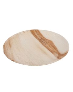 Talerz z liści palmowych 23cm, Palmware, płaski, op. 25 szt. DTW05380
