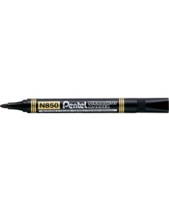 Marker permanentny PENTEL N850, czarny pisak niezmywalny z okrągłą końcówką