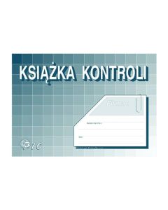 Książka kontroli A5, 16 str., P-10, druki akcydensowe