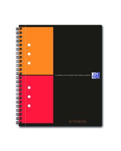 Kołonotatnik A5 80 kartek, kratka / tagi, INTERNATIONAL ACTIVEBOOK, OXFORD, 100102880