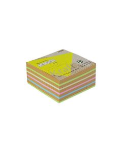 Notes kostka kraft 76x76mm, 5 kolorów, 400 kart. STICKN 21824