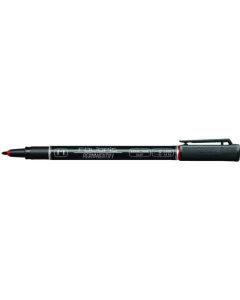Foliopis Rystor, marker permanentny FM-10, niezmywalny pisak 1.0mm, czerwony