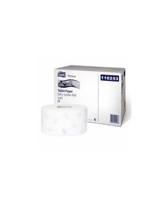 Papier toaletowy Tork PREMIUM mini jumbo, 2 warstwy, kolor biały, makulatura, 170m, (12) system T2 110253