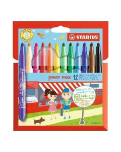 Flamastry STABILO Power Max etui kartonowe 12 sztuk