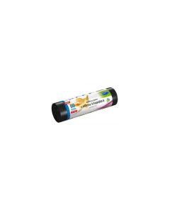Worki na śmieci 60L EKO LDPE 10 sztuk czarny LUX STELLA