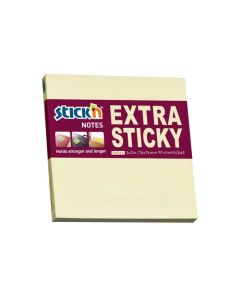 Notes samoprzylepne EXTRA STICKY 76x76 Żółty pastel 90 kartek STICK_N 21660