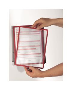 VARIO WALL 5, zestaw ścienny z 5 panelami A4 Czerwony 555103 DURABLE
