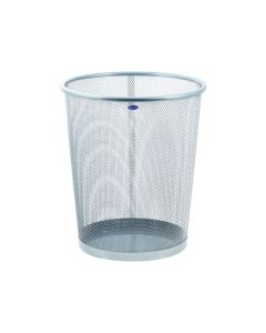Kosz na papier GRAND siatka metal srebrny 12 l