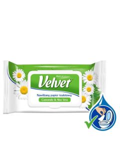 Papier toaletowy VELVET nawilżany (42) RUMIANKOWY