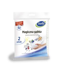 Magiczna gąbka STELLA, 2 szt, biały + niebieski