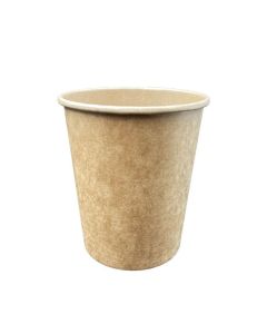 Kubek papierowy KRAFT 250ml brązowy (100) 27253