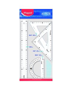 Zestaw MAXI linijka 30cm,ekierka ,kątomierz 242830 MAPED