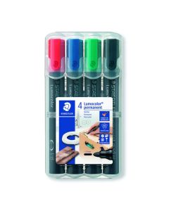 Marker Lumocolor, wodoodporny, okrągły, 4 kol. (2, 3, 5, 9) w etui box, Staedtler S 352 WP4