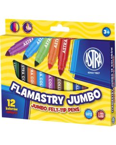 Flamastry Astra jumbo 12 kolorów