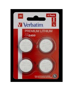 Baterie VERBATIM LITHIUM CR2450 3V BLISTER 4szt. 49535