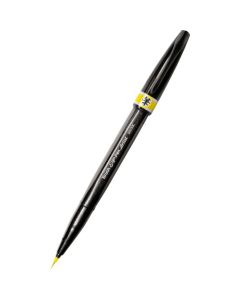 Precyzyjny pędzelek do kaligrafii i liternictwa Brush SignPen Artist żółty SESF30-G PENTEL