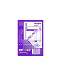 Rachunek (PION) A6, 80 str., 222-5, druki akcydensowe