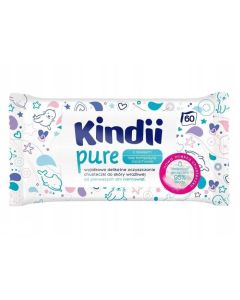 Chusteczki nawilżane KINDII pure 60szt., 1op *035107