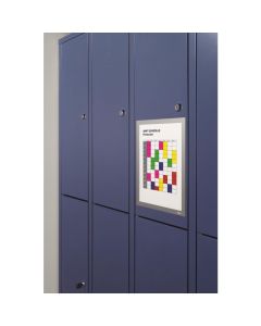 Ramka magnetyczna A4, ramka informacyjna DURAFRAME, 5 sztuk, srebrny