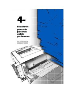 F-112-2 4-odcinkowe polecenie przelewu MICHALCZYK&PROKOP A4 100 kartek