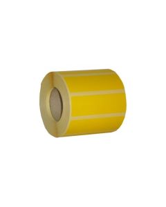 Etykieta rola DOTTS 60x40 (4 rolek) termiczna żółta nawój 1000szt.
