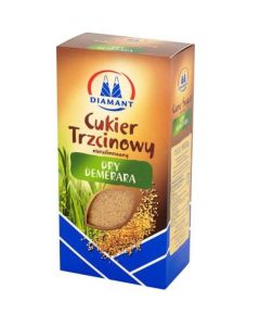 Cukier trzcinowy, brązowy cukier Dry Demerara 500g Diamant
